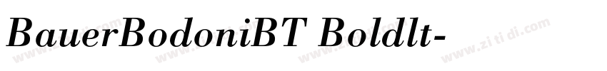 BauerBodoniBT Boldlt字体转换